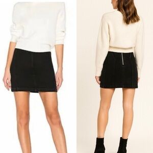 AGOLDE Siouxise Vintage Washed Zip-Back Mini Jean Skirt Sz 27🧡